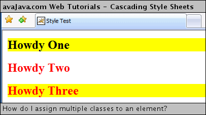 multiple classes assigned to element example
