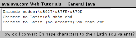 Converting Chinese Characters to their Latin Equivalents, with and without Accents