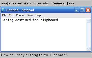 Pasting System Clipboard content into Notepad