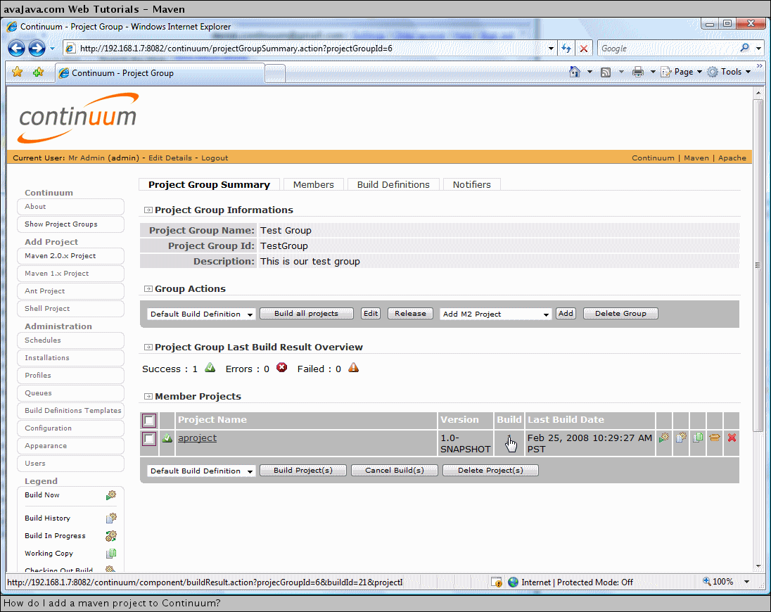 Project has been successfully built