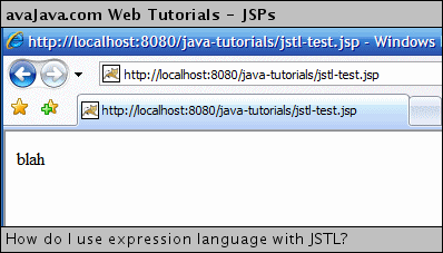 jstl-test.jsp displayed in web browser